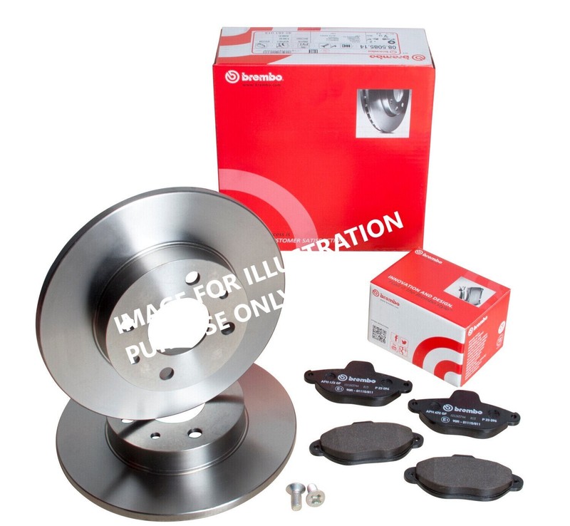 FOR AUDI Q7 3.0 TFSI 333 4L BREMBO REAR BRAKE DISCS 358MM&BRAKE PADS SET