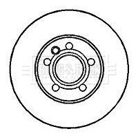 Fits Ford Galaxy VW Sharan Seat Alhambra Baxter Front 1x Brake Disc 95WX1125BC gallery