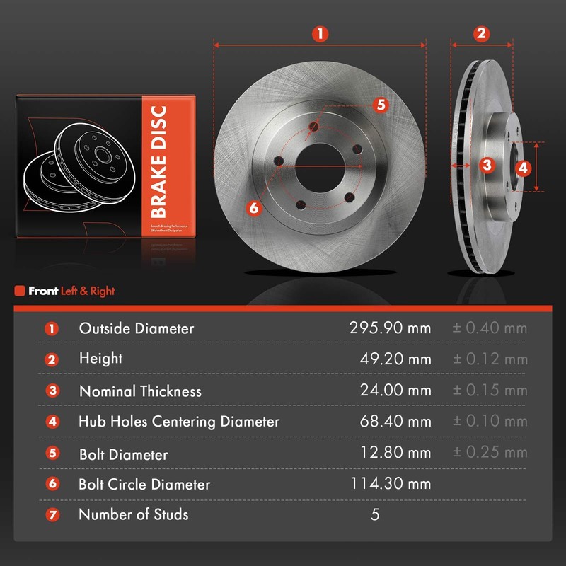 New 2x Front Disc Brake Rotors for Nissan Altima 2002-2006 Maxima INFINITI I35 gallery