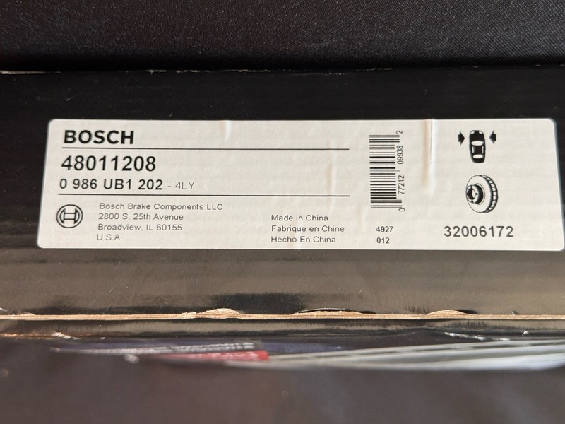 Bosch QuietCast Premium Disc Brake Rotor -- 48011208 gallery