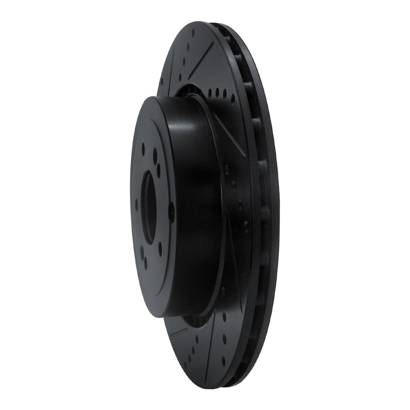 Dynamic Friction 633-21039L Drilled/Slotted Brake Rotor [Black], Fits Select gallery