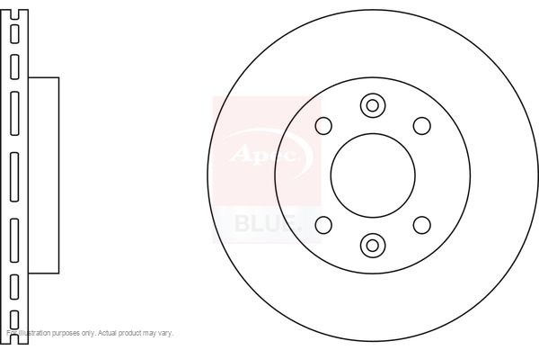 2X APEC Front Brake Discs for RENAULT 19 Mk II Chamade 238mm Vented SDK6102 gallery