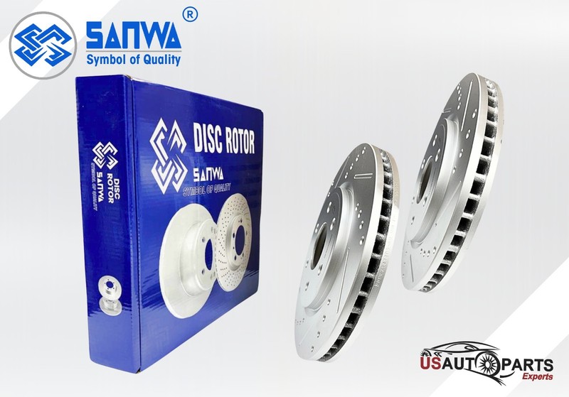 SET OF FRONT & REAR BRAKE ROTOR GEOMET COATED D&S KIT FOR FRONTIER 2005-2024 gallery