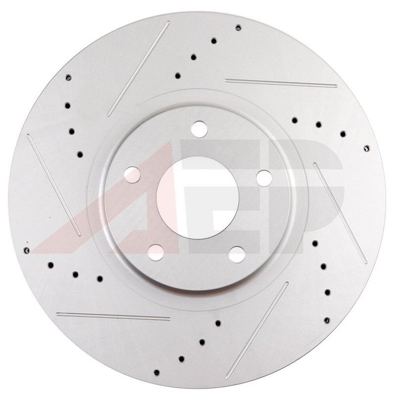 Front Drilled & Slotted Brake Rotors For Infiniti EX35 G25 M45 For Nissan 350Z gallery