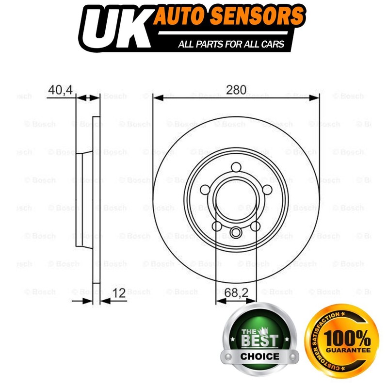 Fits VW Transporter 1996-2003 California 1996-2003 Brake Disc Rear AST