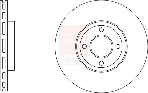 2x Brake Discs Pair Vented Front 278mm SDK6808 Apec Blue Set 1854394 2026104 New gallery