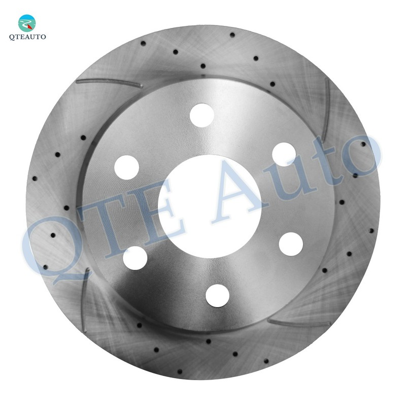 Rear 330mm Drilled Slotted Brake Disc Rotors For 2000-2006 GMC Yukon gallery