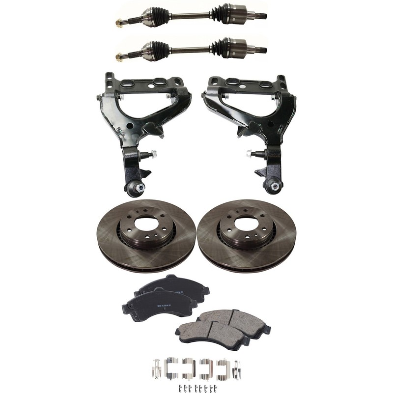 Control Arm Kit For 04-05 Isuzu Ascender Buick Rainier Front LH and RH Lower 4WD