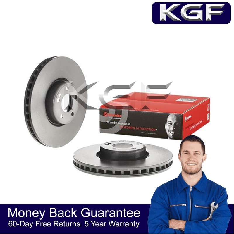 KGF Front Left Brake Disc Fits Mercedes GLC 2015- E-Class 2016- + Other Models