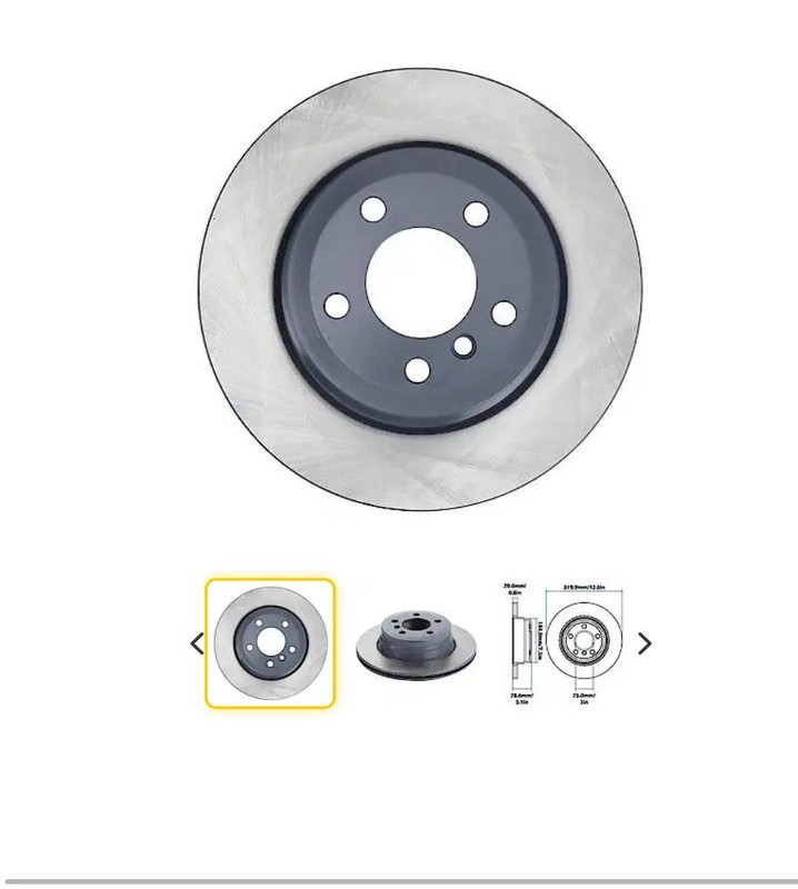 Carquest Premium Painted Brake Rotor: Meets or Exceeds OE Specs, YH200732P