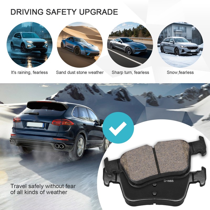 High Performance Smooth Stop 11.89" Rear Disc Brake Pads Ford Fusion Lincoln MKZ gallery