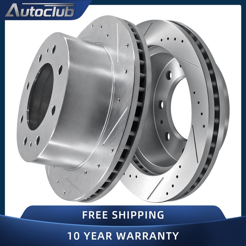 14.17″ Rear Drilled Vented Brake Rotors for 2011 – 2021 Chevy Silverado 2500 HD