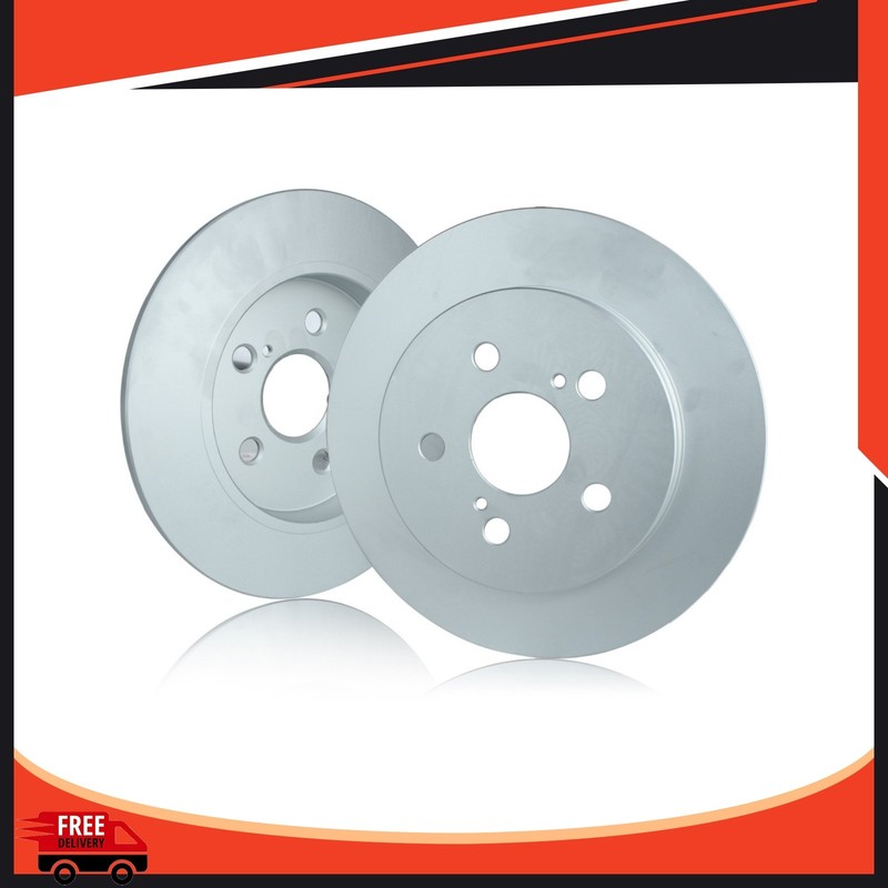 2pcs For 2010-2022 Toyota Prius New Rear Disc Brake Rotors 4243102200 4243102250