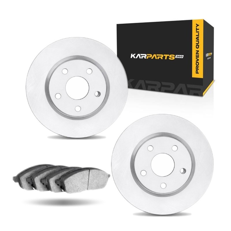 For Land Rover Discovery Sport 2015-2019 Brake Rotor Set Rear | Plain Style