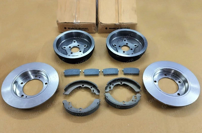 For Suzuki Samurai 1986-1994 Front Brake Rotors & Pads Rear Drums Shoes 6pc Kit gallery