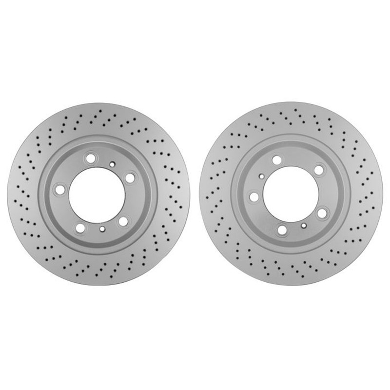 Hella Front 340mm Brake Rotors Kit For 911 Boxster Carrera 4S Targa 4S