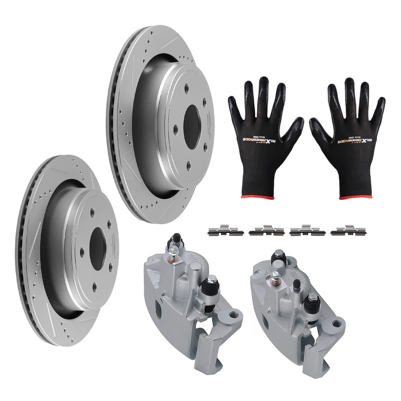 Rear Brake Rotors Brake Calipers Kit for Dodge Ram 1500 2002-2010 18-B4836