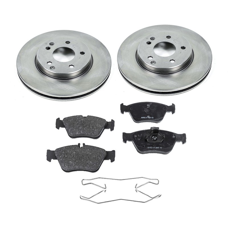 KIT-090221-488 Sure Stop Brake Disc and Pad Kits 2-Wheel Set Front for MB SLK230