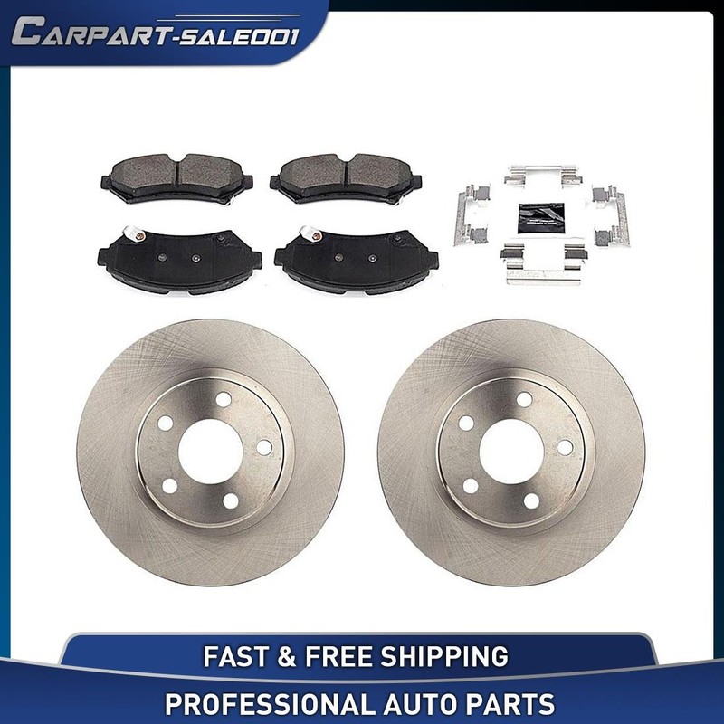Front Disc Brake Rotors Brake Pads Kit for 1998-2002 Cadillac Seville 4.6L