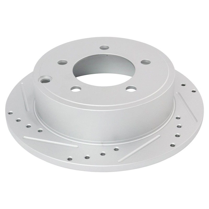 Performance Brake Rotor Drilled & Slotted Coated & Ceramic Pad Rear Kit gallery