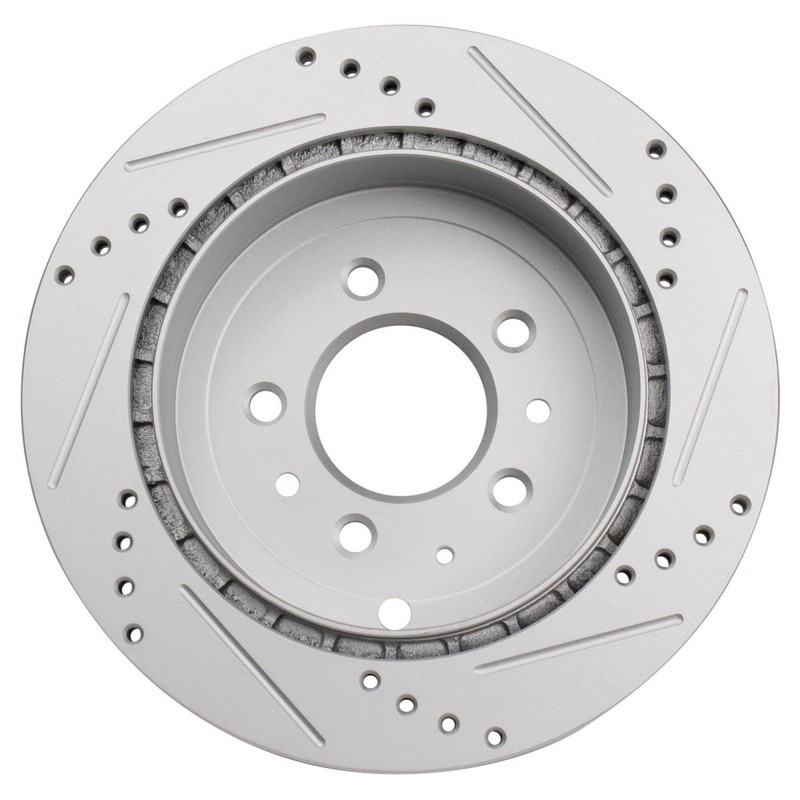 TRQ Rear Ceramic Brake Pad & 2s Performance Rotor Set Kit for Mazda CX-7 CX7 gallery