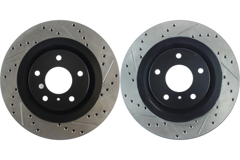 Front PAIR Stoptech Disc Brake Rotor for 2011-2012 INFINITI G25 (45071)