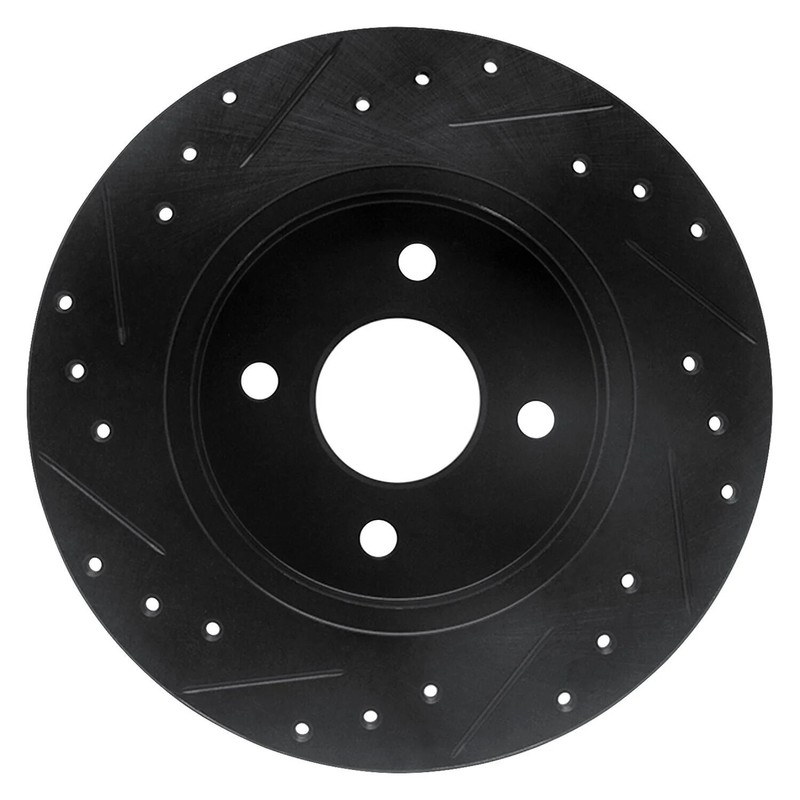 For Ford Focus 02-04 Brake Rotor eLINE Drilled & Slotted 1-Piece Rear Passenger