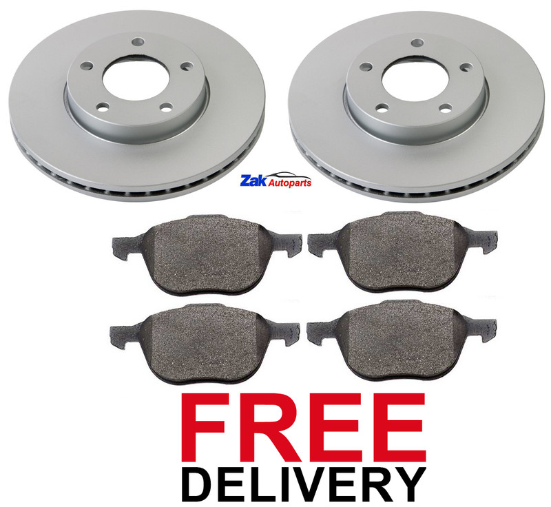 FOR MAZDA 3 1.4 1.6 1.6 D (2003-2013) FRONT 2 BRAKE DISCS & PADS SET *NEW*