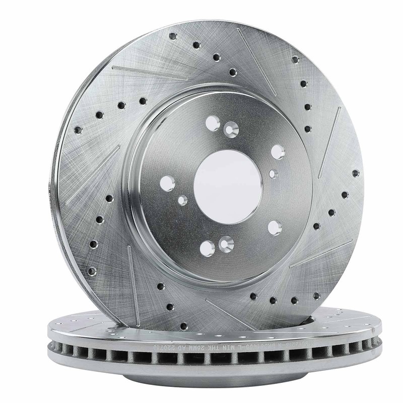 A-Premium Front & Rear Drilled Brake Rotors & Ceramic Pads for Honda CR-V Acura gallery