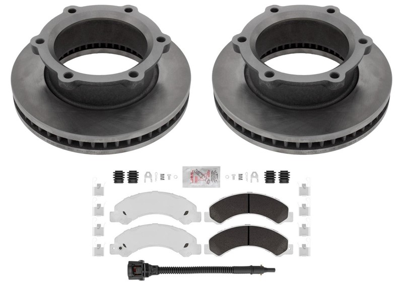Front Coated Disc Brake Rotors & Pads fits Hino 155 2012 2015 2016 2017 2020