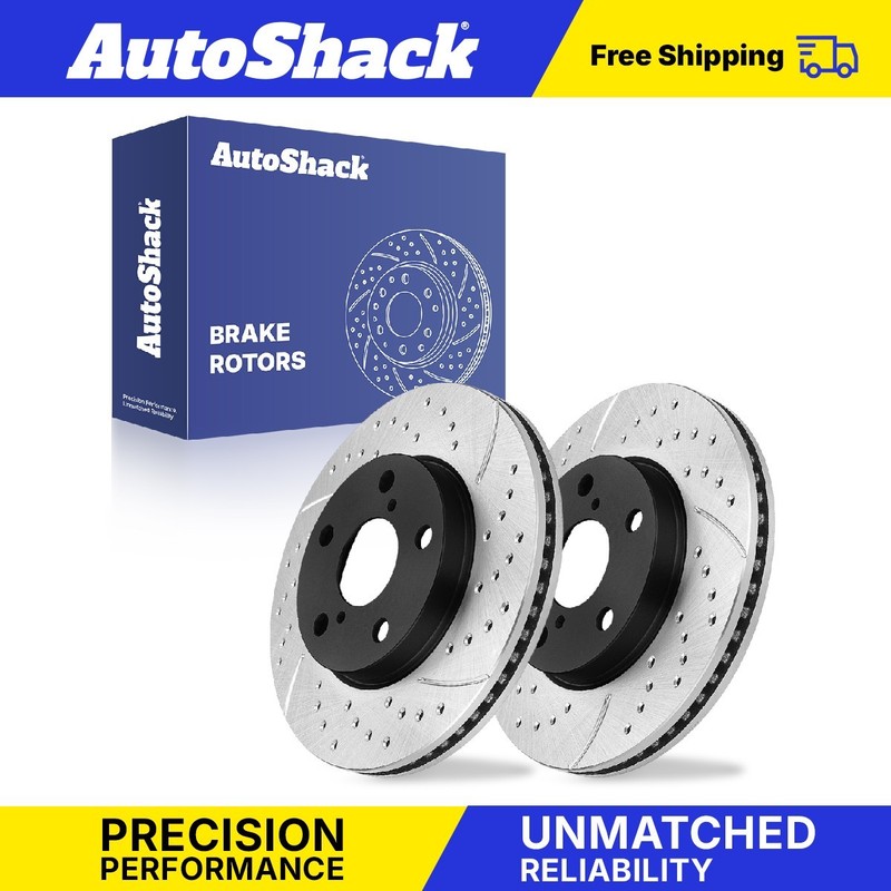 Front Drilled Slotted Brake Rotors for 2006-2018 Toyota RAV4 2008-2015 Scion xB