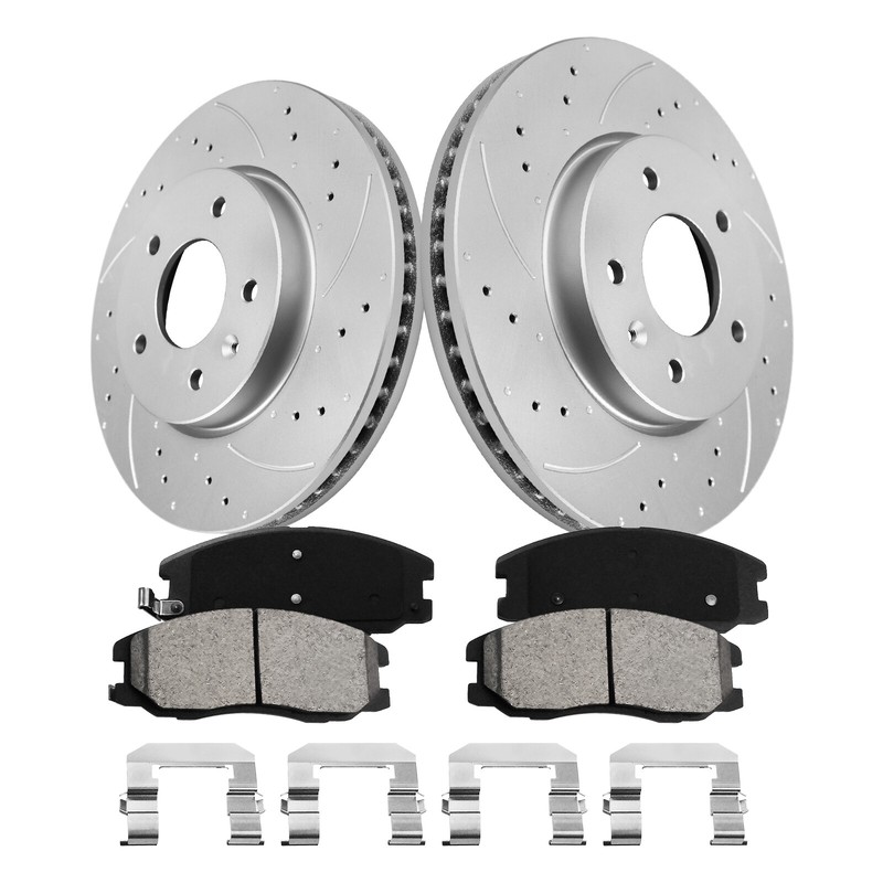 296mm11.7in Front Drilled Rotors & Brake Pads For 2007 2008 2009 Suzuki XL-7 gallery