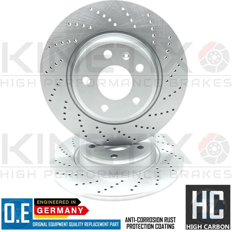 FOR AUDI A4 45 TFSI B9 DRILLED FRONT REAR BRAKE DISCS BREMBO PADS 314mm 300mm gallery