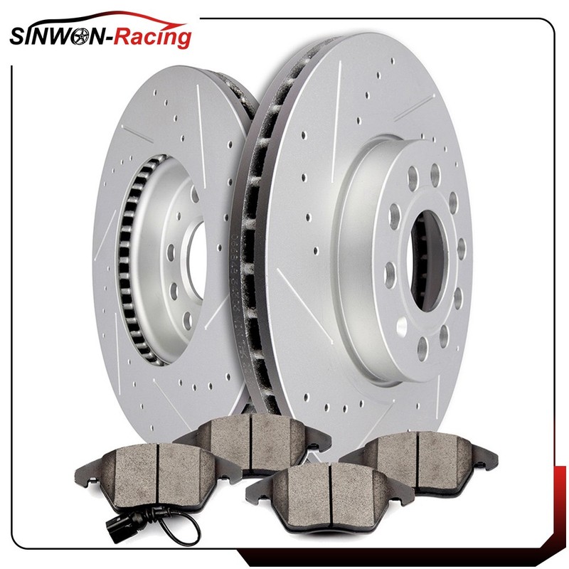 For 2005 – 2015 Volkswagen Jetta Sedan Front Brake Discs Rotors And Ceramic Pads