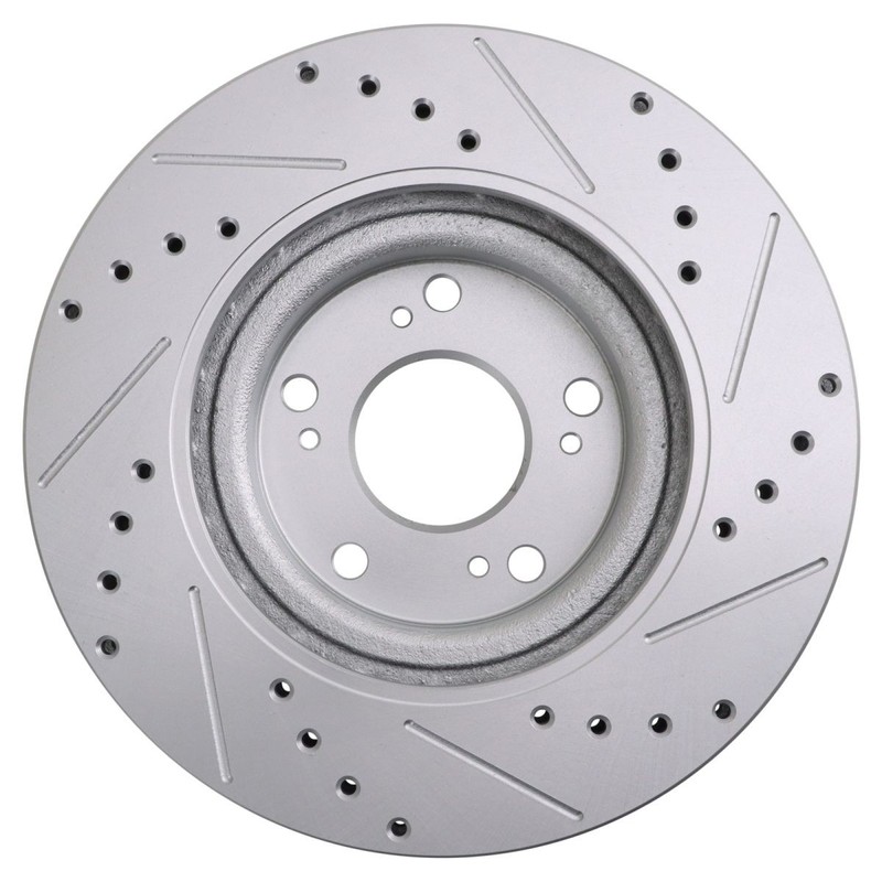 Performance Disc Brake Rotor Drilled & Slotted Front G-Coated Pair gallery