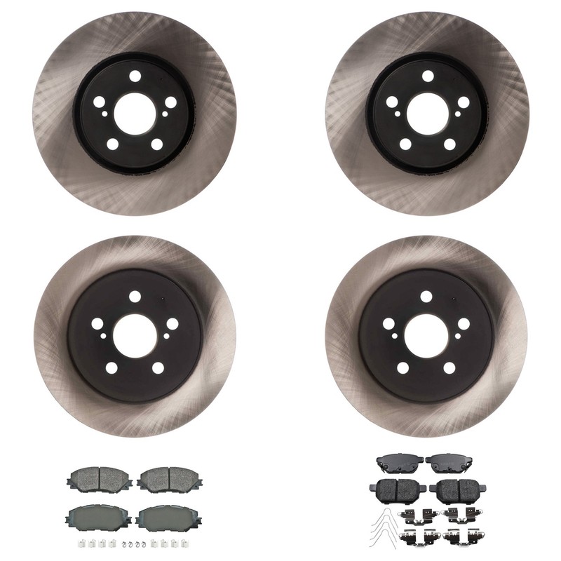 Advics Disc Brake Rotor Kit For Toyota