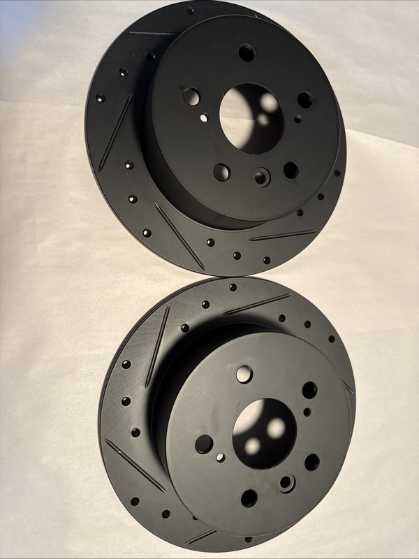 New Dynamic Friction Rear Rotors Drill & Slot 07-12 Camry & Avalon ES350 07-11