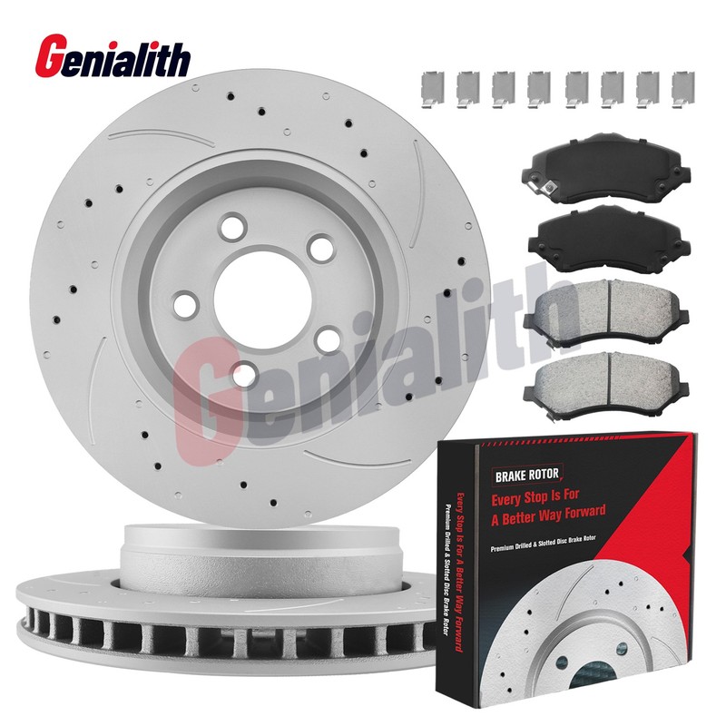 11.89” Front Drilled Brake Rotors Pads for 2008 – 2012 Dodge Nitro Jeep Liberty