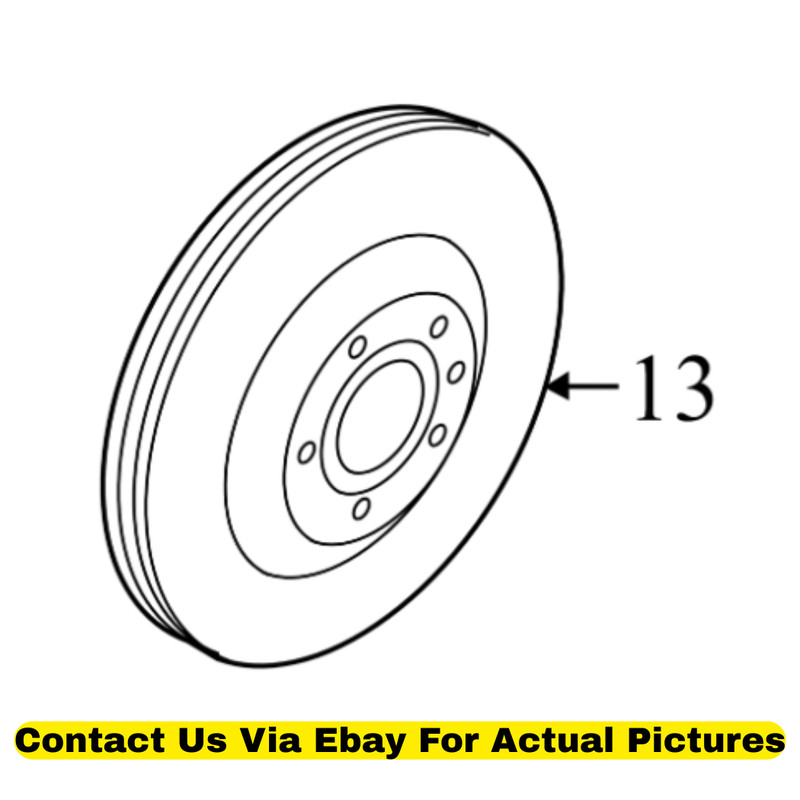 Audi Q5 Front Brake Rotors 2013 (Set of 2) Used OEM 4G0615301AE