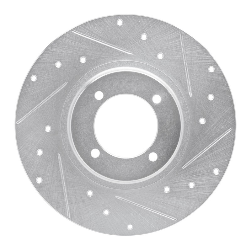 Disc Brake Rotor-Brake Rotor – Drilled And Slotted – Silver DFC fits 1962 MG MGB