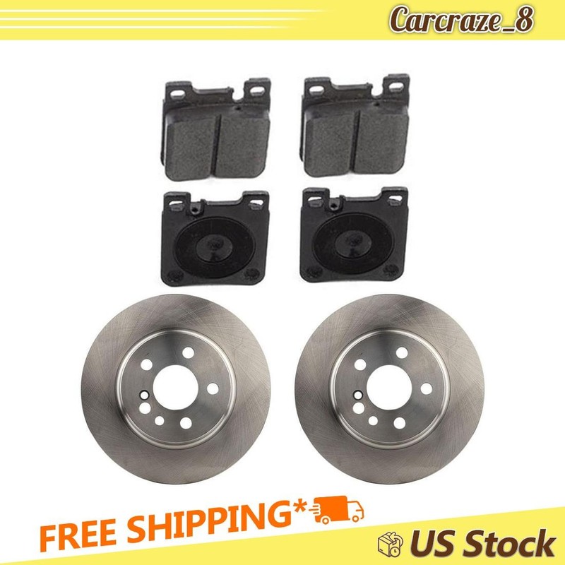 Rear Brake Pads and Rotors Kit for Mercedes-Benz S500 5.0L 1994-1999 2005