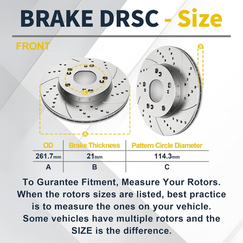 Front and Rear Brake Rotors Pads Kits for Honda Civic 06-2011 EX 4-Wheel Disc gallery