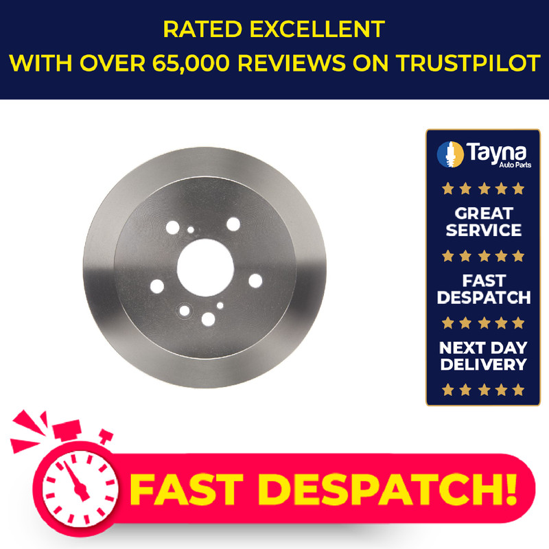 2x Brake Discs Pair Solid fits LEXUS RX350 3.5 Rear 06 to 08 2GR-FE 288mm Set