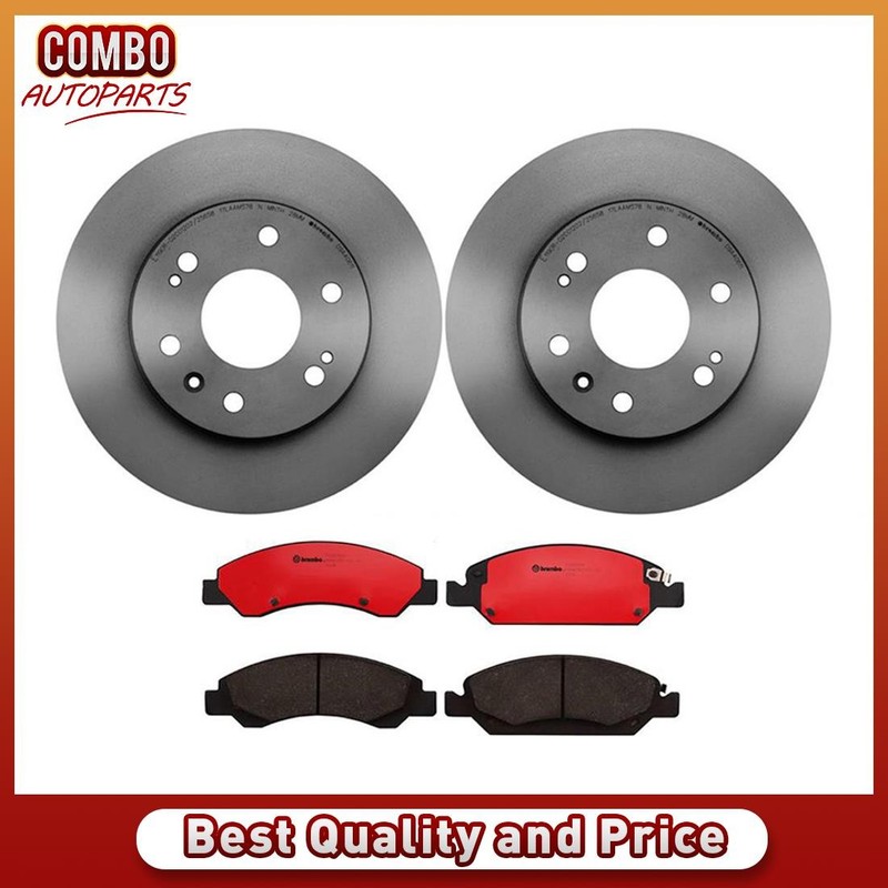 Brembo Front Disc Brake Rotors Brake Pads for 2008-2013 Cadillac Escalade EXT
