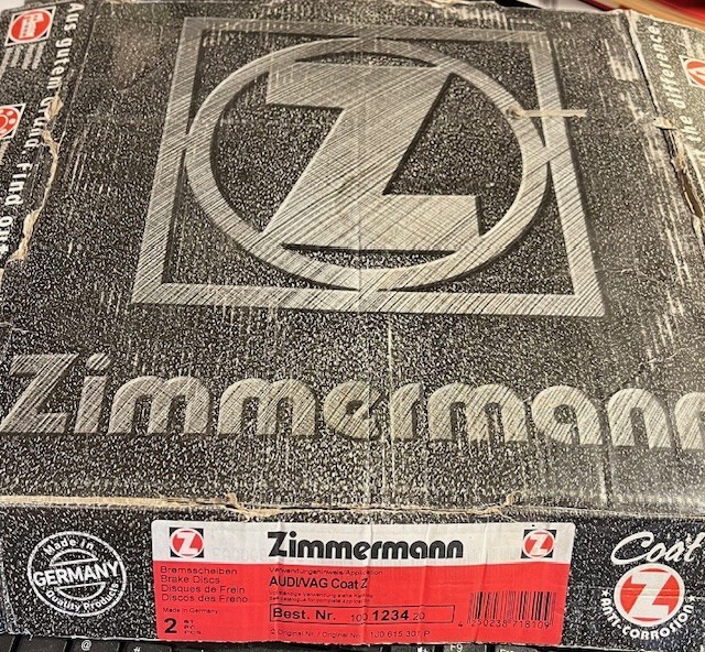 Zimmermann-Germany Coated Front Brake Rotors for VW Golf Jetta Beetle gallery