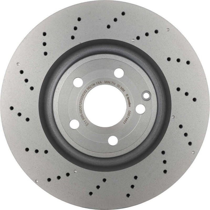 Disc Brake Rotor-Premium UV Coated OE Equivalent Rotor Brembo 09.B744.51