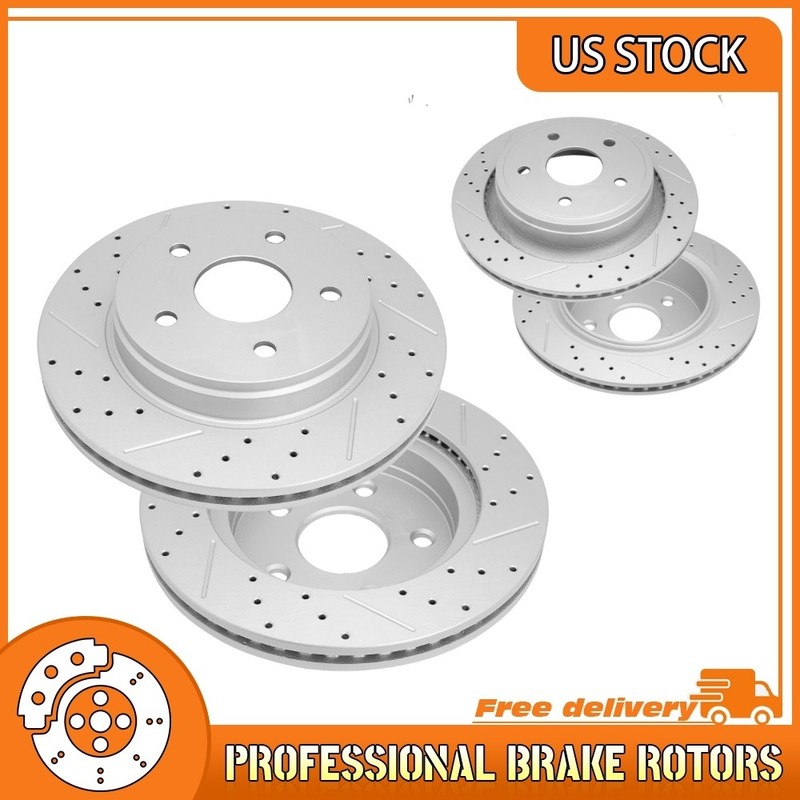 Front Rear Brake Rotors For Ram 1500 Dodge Ram 1500 Dodge Durango Chrysler Aspen