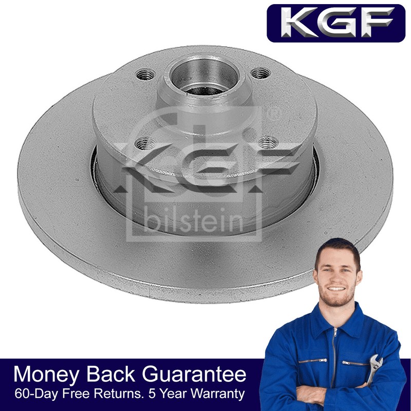 KGF Rear Brake Discs Fits VW Golf 1983-2002 Corrado 1988-1995 Polo 1995-2002