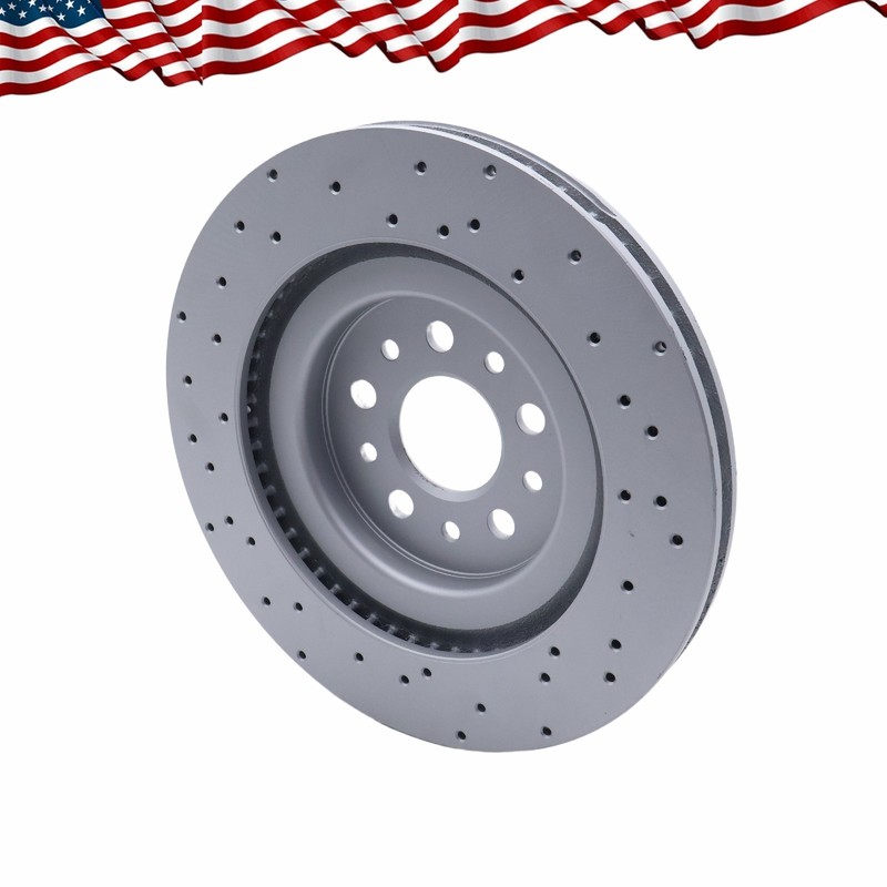 2X Rear Drilled Vent Rotors 670035019 For Maserati Ghibli Quattroporte 17-21 gallery