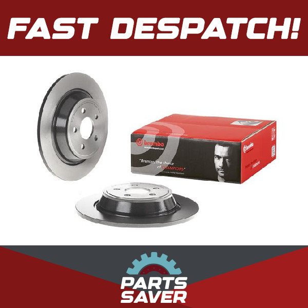2x Brake Discs Pair Solid fits FORD S-MAX 2.5 Rear 2021 on BGCA 316mm Set Brembo
